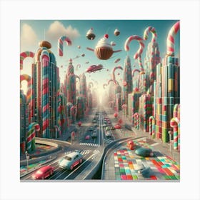 Candy City 3 Canvas Print