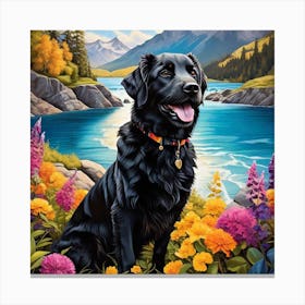 Black Labrador Retriever 1 Canvas Print