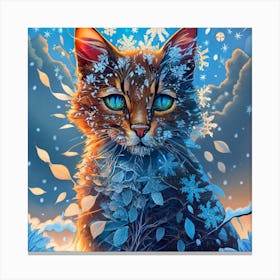 Winter Cat Canvas Print