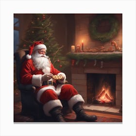 Christmas Santa 28 Canvas Print