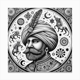 Man In Turban Canvas Print