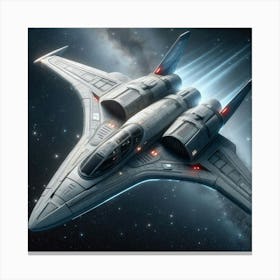 Space Fighter 1 Canvas Print