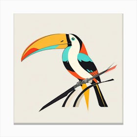 Abstract modernist Toucan Canvas Print