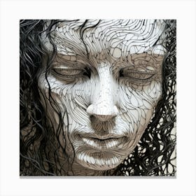 Wire Sculpture Canvas Print