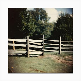 Fence outdoors Canvas Print