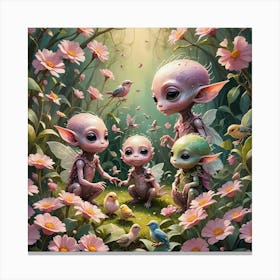 Alien Angels Canvas Print