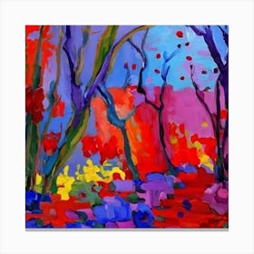 Trees In The Forest Canvas Print