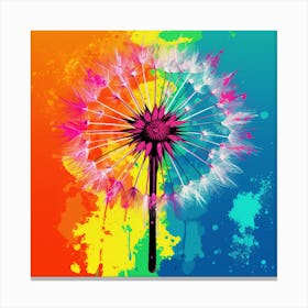 Colorful Dandelion 1 Canvas Print