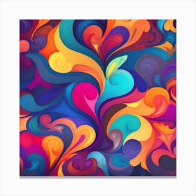 Abstract Colorful Abstract Background Canvas Print