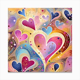 Heart Pattern 2 Canvas Print