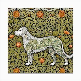 William Morris Dog 1 Canvas Print