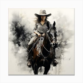 Cowgirl Canvas Print