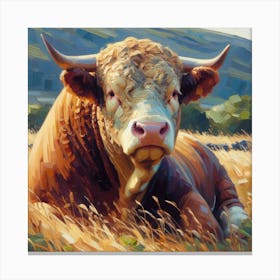 Guernsey Bull Canvas Print