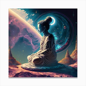 Buddha In Space 1 Canvas Print
