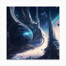 Futuristic City 7 Canvas Print