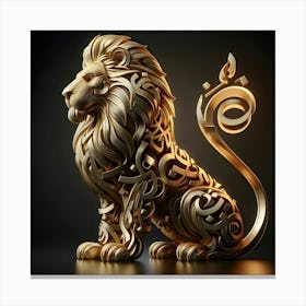 Golden Lion 4 Canvas Print