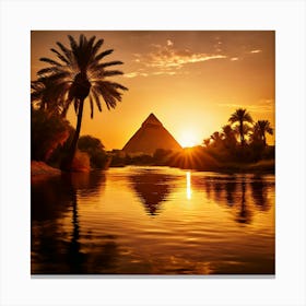 Sunset In Egypt 1 Canvas Print