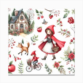 Little Red Riding Hood Canvas Print