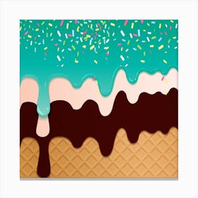 Ice Cream Sundae 26 Canvas Print