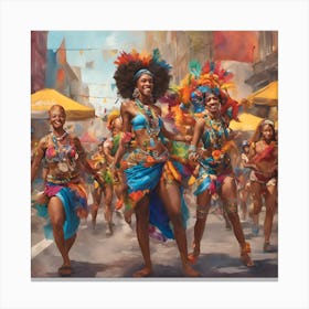Carnival Dancers Canvas Print
