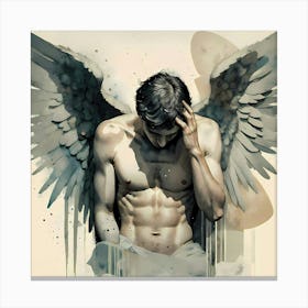Male Fallen Angel Canvas Print