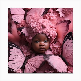 Butterfly Baby Canvas Print