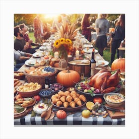 Thanksgiving Table 1 Canvas Print