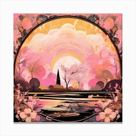 Apricot world 7 Canvas Print