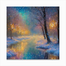 Winter woodland beauty Canvas Print