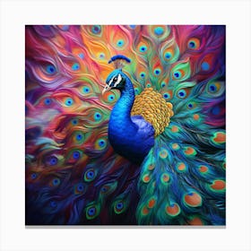 Peacock 15 Canvas Print