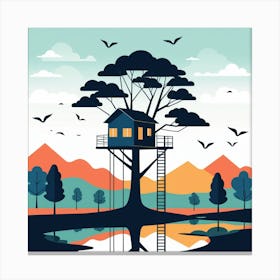 Tree House 4 Canvas Print