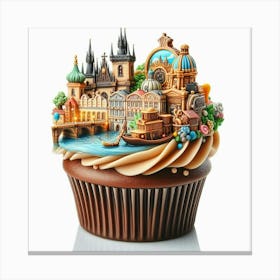 Prague Cupcake Canvas Print