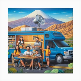 Vanlife Cooking Show: How to Make Delicious Dishes in a Small Kitchen on Wheels Canvas Print