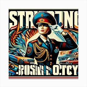 Striking Russia In October Canvas Print