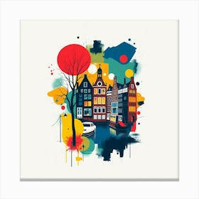 Amsterdam City Canvas Print