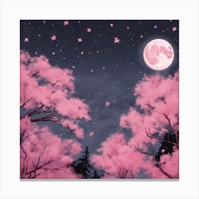 Pink Cherry Blossoms2 Canvas Print