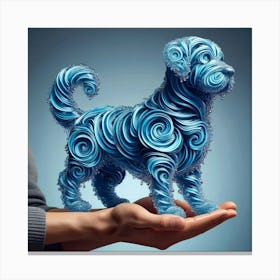 Blue Dog Canvas Print