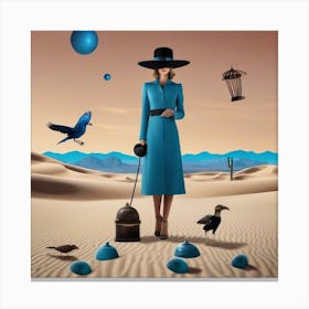 Blue Bird Canvas Print