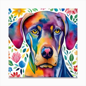 Doberman Pin Canvas Print