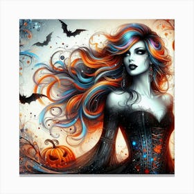 Halloween Girl Canvas Print