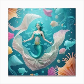 Mermaid 3 Canvas Print