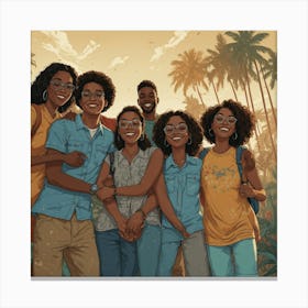 Family Vacation Canvas Print