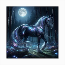 Unicorn In The Forest 6 Canvas Print