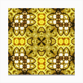 A Pattern Of Modern Lime Canvas Print
