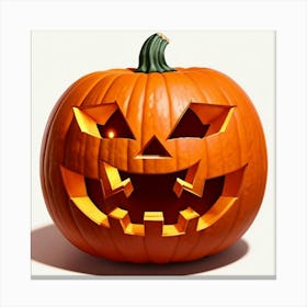 Halloween Pumpkin Carving 1 Canvas Print