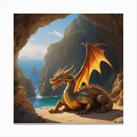 Dragon Sleeping 0 Canvas Print