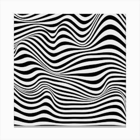 Abstract Wavy Lines 1 Canvas Print