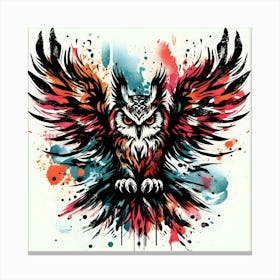 Owl Painting 1 Canvas Print