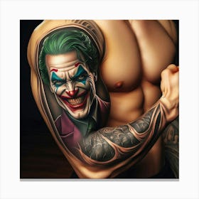 Joker Tattoo 31 Canvas Print