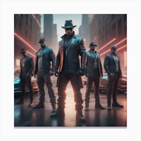 Gangsters In The City Canvas Print